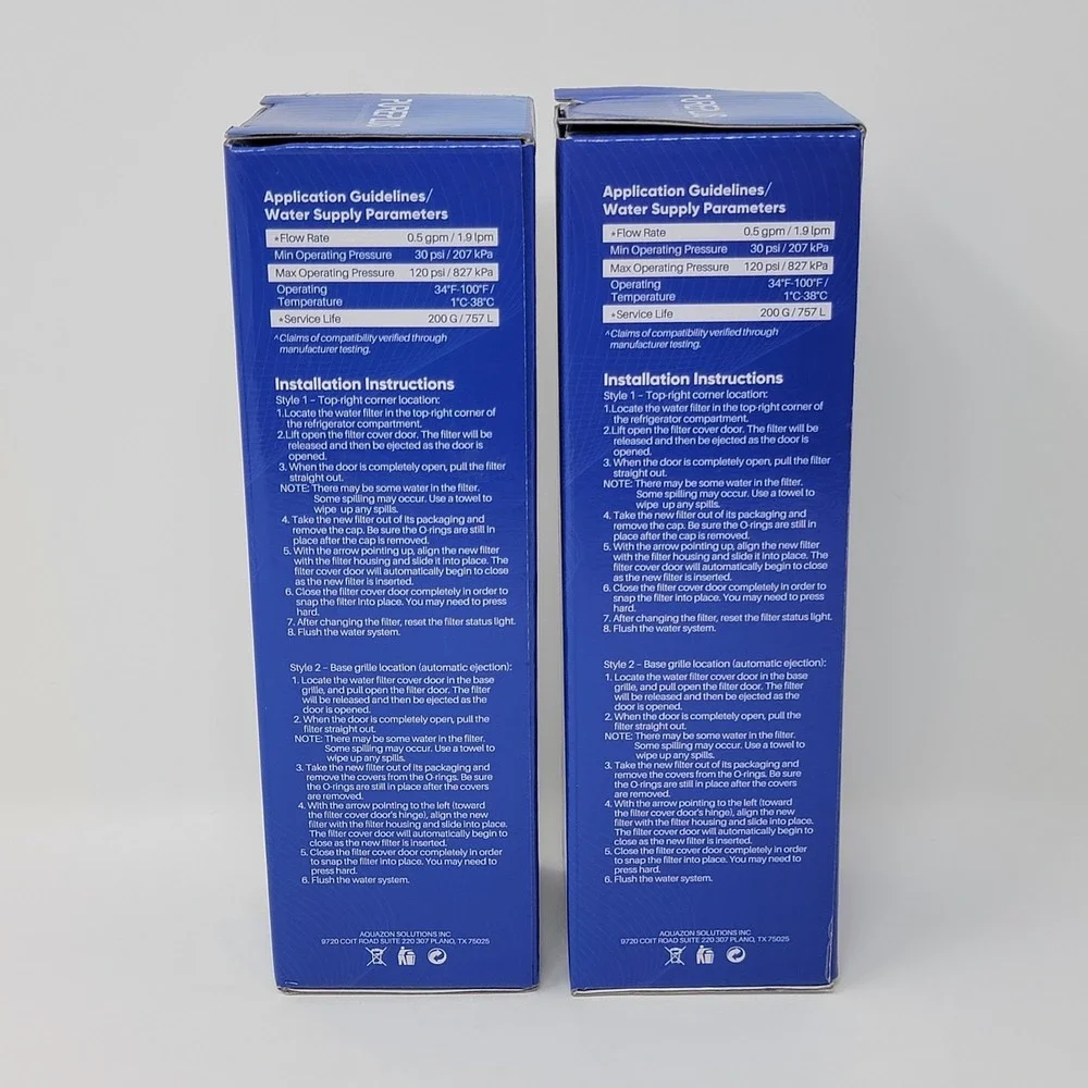 Lot of 2 Sealed Pure Plus PurePlus Refrigerator Water Filter RFW6700A